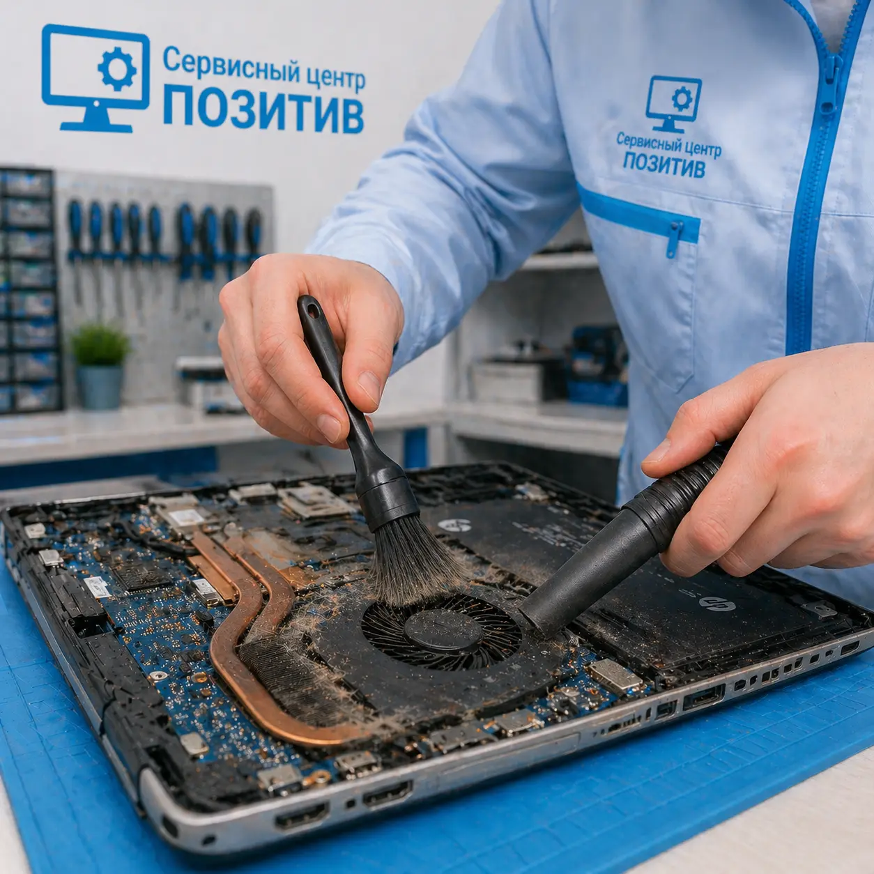 чистка ноутбука HP в Симферополе