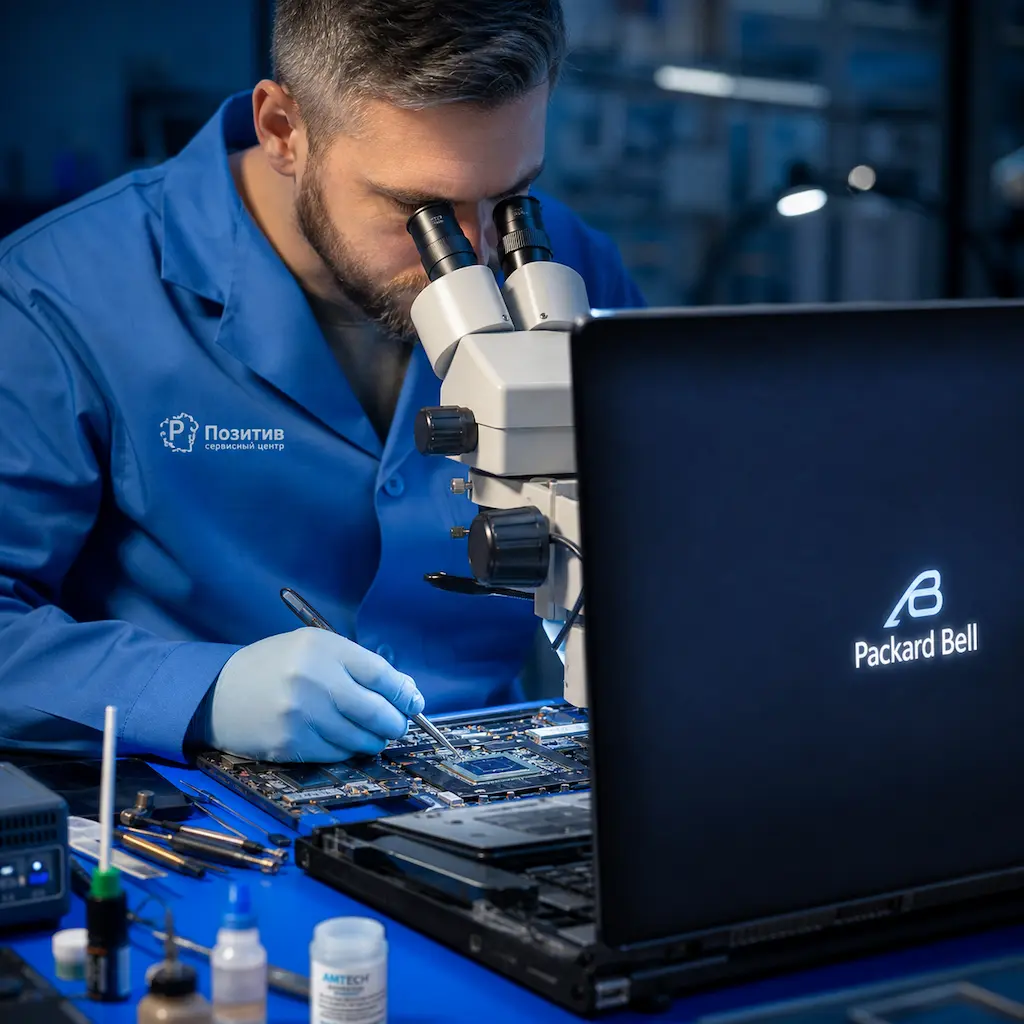 Замена видеокарты ноутбука Packard Bell в Симферополе