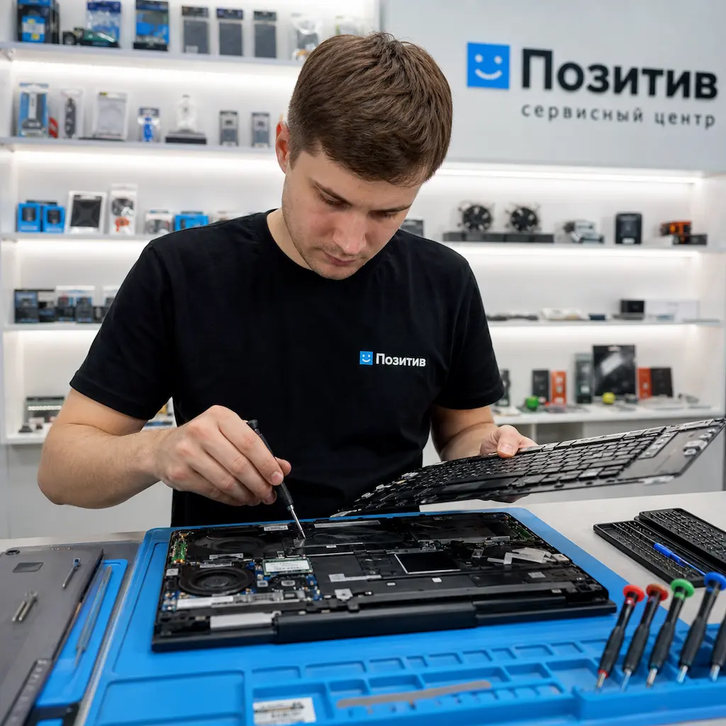 заменить клавиатуру на ноутбуке Samsung в Симферополе