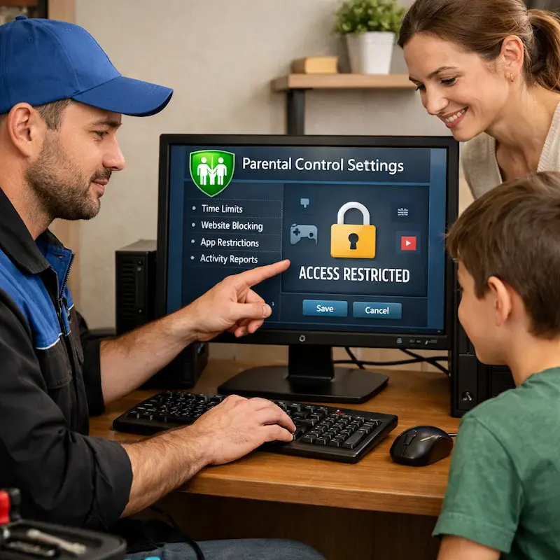 Родительский контроль на компьютере и ноутбуке в Симферополе