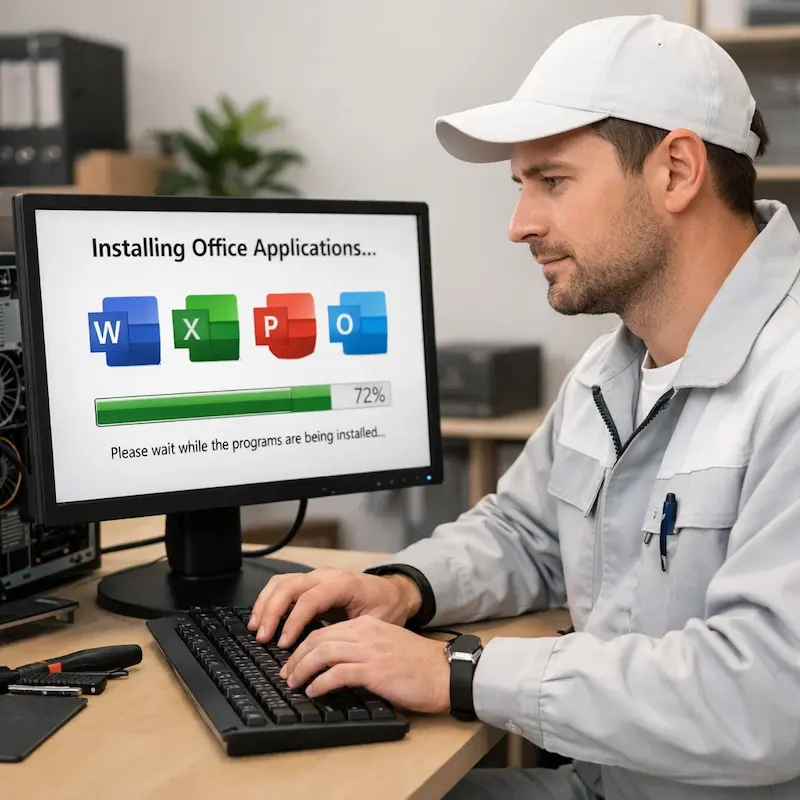 установка офисных программ на компьютер в Симферополе