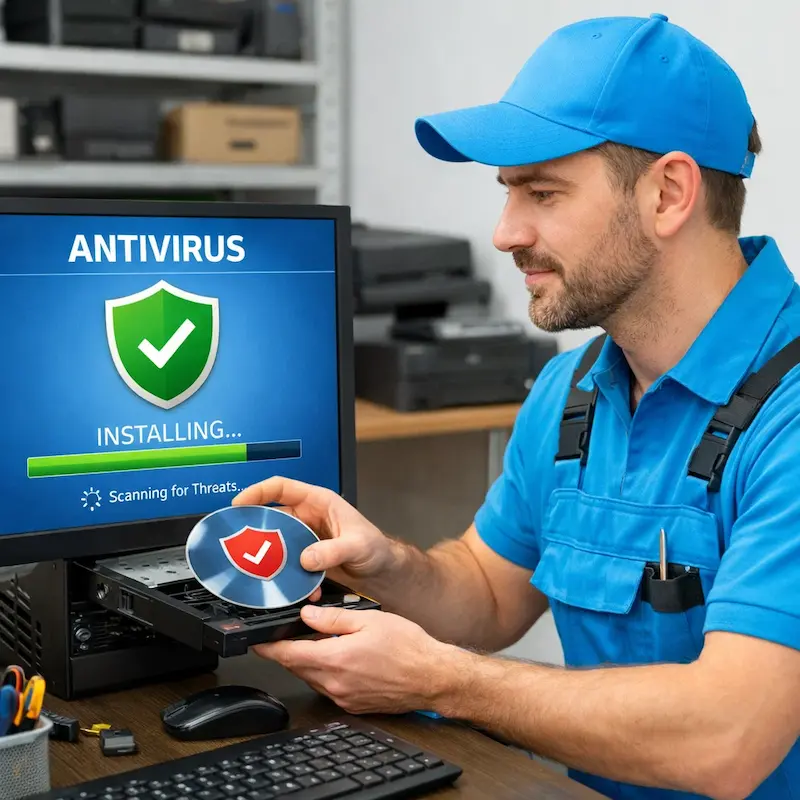 Установка антивируса в Симферополе на дому